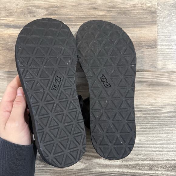 Teva Women’s Black Sport Sandals Adjustable Straps Outdoor Comfort Size 7 - Picture 3 of 7